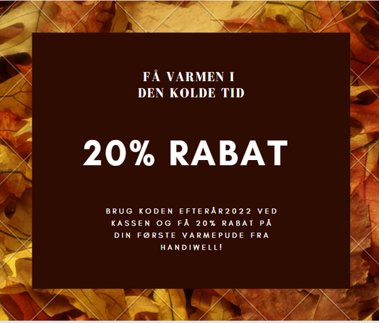 20% rabat på alle varmepuder